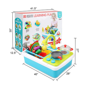 اسباب بازی سینک ظرفشویی کودک همراه با اجاق گاز بزرگ FIVESTAR TOYS LERNING FUN _اسباب بازی لوازم خانگی